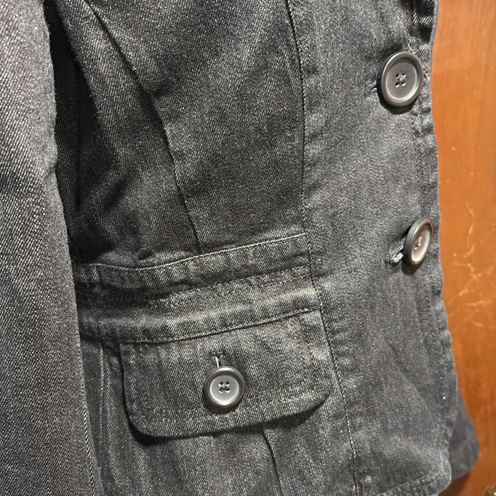 LOFT Navy Denim Blazer - Picture 5 of 7